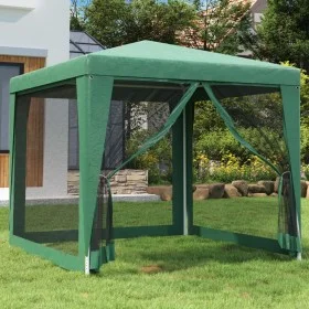 Carpa para fiestas con 4 paredes de malla HDPE verde 2,5x2,5 m de , Carpas y cenadores - Ref: Foro24-319223, Precio: 76,90 €,...