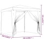 Carpa para fiestas con 4 paredes de malla HDPE verde 2,5x2,5 m de , Carpas y cenadores - Ref: Foro24-319223, Precio: 78,69 €,...