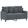 Dreiteiliges Sofaset mit dunkelgrauen Samtkissen. von , Sofas - Ref: Foro24-3201711, Preis: 453,86 €, Rabatt: %