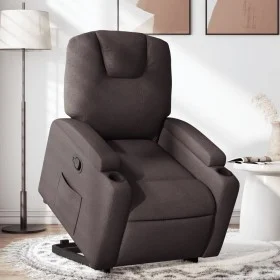 Verstellbarer Aufstehsessel aus dunkelbraunem Stoff von , Sessel - Ref: Foro24-3204373, Preis: 286,90 €, Rabatt: %