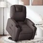 Sillón reclinable elevable tela marrón oscuro de , Sillones - Ref: Foro24-3204373, Precio: 286,90 €, Descuento: %