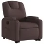Sillón reclinable elevable tela marrón oscuro de , Sillones - Ref: Foro24-3204373, Precio: 286,90 €, Descuento: %
