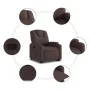 Sillón reclinable elevable tela marrón oscuro de , Sillones - Ref: Foro24-3204373, Precio: 286,90 €, Descuento: %