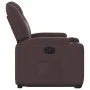 Sillón reclinable elevable tela marrón oscuro de , Sillones - Ref: Foro24-3204373, Precio: 286,90 €, Descuento: %