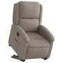 Sillón reclinable elevable tela gris taupe by , Armchairs - Ref: Foro24-3204172, Price: 274,84 €, Discount: %