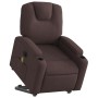 Sillón masaje eléctrico reclinable elevable tela marrón oscuro de , Sillones - Ref: Foro24-3204409, Precio: 326,40 €, Descuen...