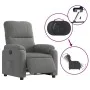 Sillón eléctrico reclinable elevable tela microfibra gris de , Sillones - Ref: Foro24-3204945, Precio: 359,27 €, Descuento: %