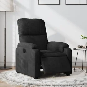 Sillón reclinable eléctrico tela de microfibra negro de , Sillones - Ref: Foro24-3204918, Precio: 250,43 €, Descuento: %