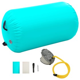 Rollo hinchable de gimnasia con bomba PVC verde 100x60 cm de vidaXL, Yoga y pilates - Ref: Foro24-92713, Precio: 76,81 €, Des...