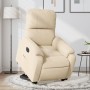 Sillón eléctrico reclinable elevable tela microfibra crema de , Sillones - Ref: Foro24-3204947, Precio: 325,70 €, Descuento: %