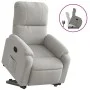 Sillón reclinable elevable tela de microfibra gris claro de , Sillones - Ref: Foro24-3204930, Precio: 302,45 €, Descuento: %