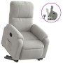 Sillón reclinable elevable tela de microfibra gris claro de , Sillones - Ref: Foro24-3204930, Precio: 281,99 €, Descuento: %