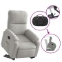 Sillón reclinable elevable tela de microfibra gris claro de , Sillones - Ref: Foro24-3204930, Precio: 281,99 €, Descuento: %