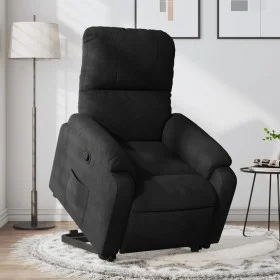 Verstellbarer Aufstehsessel aus schwarzem Mikrofasergewebe. von , Sessel - Ref: Foro24-3204932, Preis: 283,27 €, Rabatt: %