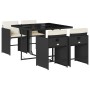 Set de muebles jardín 5 pzas con cojines ratán sintético negro de , Conjuntos de jardín - Ref: Foro24-3211074, Precio: 262,07...