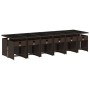 Set muebles de jardín 13 pzas y cojines ratán sintético marrón de , Conjuntos de jardín - Ref: Foro24-3211125, Precio: 818,70...