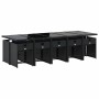 Set de comedor jardín 11 pzas con cojines ratán sintético negro de , Conjuntos de jardín - Ref: Foro24-3211110, Precio: 688,3...