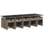 Set de comedor de jardín 11 pzas y cojines ratán sintético gris de , Conjuntos de jardín - Ref: Foro24-3211112, Precio: 709,0...