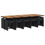 Set de comedor jardín 11 pzas con cojines ratán sintético negro de , Conjuntos de jardín - Ref: Foro24-3211119, Precio: 766,9...