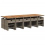 Set comedor de jardín con cojines 15 pzas ratán sintético gris de , Conjuntos de jardín - Ref: Foro24-3211178, Precio: 863,41...