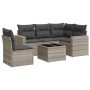 Set de sofás de jardín 6 pzas y cojines ratán sintético gris de , Conjuntos de jardín - Ref: Foro24-3218972, Precio: 394,41 €...