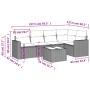 Set de sofás de jardín 6 pzas y cojines ratán sintético gris de , Conjuntos de jardín - Ref: Foro24-3218932, Precio: 394,41 €...