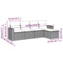 Set de sofás jardín y cojines 5 pzas ratán sintético gris claro de , Conjuntos de jardín - Ref: Foro24-3218882, Precio: 306,1...