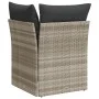 Sofá esquinero de jardín con cojines ratán sintético gris claro by , Outdoor sofas - Ref: Foro24-366191, Price: 94,74 €, Disc...