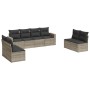 Set de sofás de jardín 8 pzas y cojines ratán sintético gris de , Conjuntos de jardín - Ref: Foro24-3218842, Precio: 485,91 €...