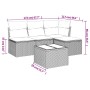 Set de sofás jardín y cojines 5 pzas ratán sintético gris claro de , Conjuntos de jardín - Ref: Foro24-3217512, Precio: 290,0...