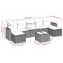 Set de sofás de jardín 8 pzas y cojines ratán sintético gris de , Conjuntos de jardín - Ref: Foro24-3219342, Precio: 456,67 €...
