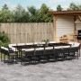 Set de muebles jardín 17 pzas con cojines ratán sintético negro de , Conjuntos de jardín - Ref: Foro24-3211602, Precio: 945,9...