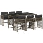 Set comedor jardín 7 pzas y cojines ratán sintético gris de , Conjuntos de jardín - Ref: Foro24-3211628, Precio: 399,35 €, De...