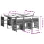 Set comedor jardín 7 pzas y cojines ratán sintético gris de , Conjuntos de jardín - Ref: Foro24-3211628, Precio: 399,35 €, De...