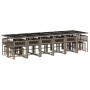 Set comedor de jardín 17 pzas y cojines ratán sintético gris de , Conjuntos de jardín - Ref: Foro24-3211544, Precio: 886,33 €...