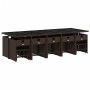 Set comedor de jardín y cojines 15 pzas ratán sintético marrón de , Conjuntos de jardín - Ref: Foro24-3211173, Precio: 778,61...