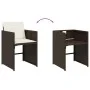 Set comedor de jardín y cojines 15 pzas ratán sintético marrón by , Garden sets - Ref: Foro24-3211173, Price: 870,74 €, Disco...