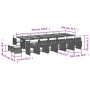 Set comedor de jardín 17 pzas y cojines ratán sintético gris de , Conjuntos de jardín - Ref: Foro24-3211190, Precio: 997,56 €...