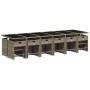Set comedor de jardín 17 pzas y cojines ratán sintético gris de , Conjuntos de jardín - Ref: Foro24-3211184, Precio: 905,33 €...