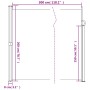 Toldo lateral retráctil gris antracita 200x300 cm de , Sombrillas - Ref: Foro24-4004368, Precio: 116,12 €, Descuento: %