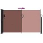 Toldo lateral retráctil marrón 120x500 cm de , Sombrillas - Ref: Foro24-4004404, Precio: 93,39 €, Descuento: %