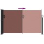 Toldo lateral retráctil marrón 120x500 cm de , Sombrillas - Ref: Foro24-4004404, Precio: 96,35 €, Descuento: %