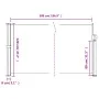 Toldo lateral retráctil marrón 120x500 cm de , Sombrillas - Ref: Foro24-4004404, Precio: 93,39 €, Descuento: %