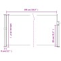 Toldo lateral retráctil marrón 120x500 cm de , Sombrillas - Ref: Foro24-4004404, Precio: 96,35 €, Descuento: %