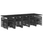 Set comedor de jardín con cojines 15 pzas ratán sintético negro de , Conjuntos de jardín - Ref: Foro24-3211711, Precio: 783,6...