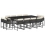 Set comedor de jardín con cojines 13 pzas ratán sintético negro de , Conjuntos de jardín - Ref: Foro24-3211578, Precio: 715,5...