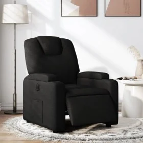 Sillón reclinable eléctrico de tela negro by , Armchairs - Ref: Foro24-3204346, Price: 254,54 €, Discount: %