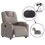 Sillón reclinable eléctrico tela gris taupé de , Sillones - Ref: Foro24-3204352, Precio: 247,76 €, Descuento: %