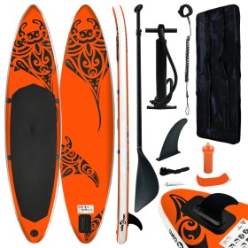 Juego de tabla de paddle surf hinchable naranja 305x76x15 cm de vidaXL, Paddleboards - Ref: Foro24-92743, Precio: 247,98 €, D...