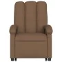 Sillón reclinable elevable de tela marrón de , Sillones - Ref: Foro24-3204096, Precio: 277,32 €, Descuento: %